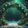 Pack of 43 Christmas Garlands Digital Backdrops